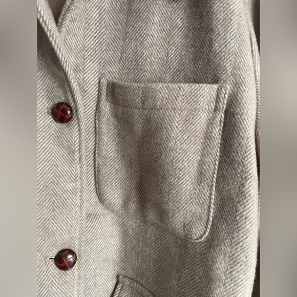 Steve Madden Tan Utility Barn Jacket XL Quiet Luxury Neutral Minimalist - Picture 3 of 15